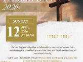 Parish Day 2026, One Day Income Collection and Memento for Grade 12